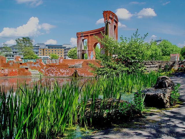 Saarbrücken, künstliche Ruine im Bürgerpark