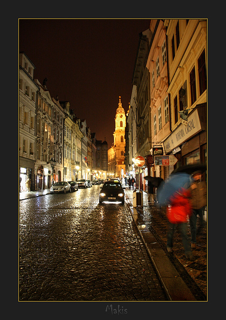 Rainy night in Prague ...