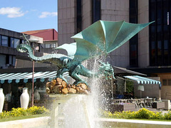 Dragon fountain.