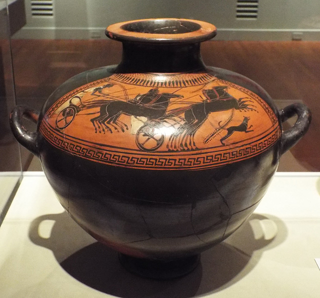 Black Figure Kalpis Attributed to the Leagros Group in the Virginia Museum of Fine Arts, June 2018