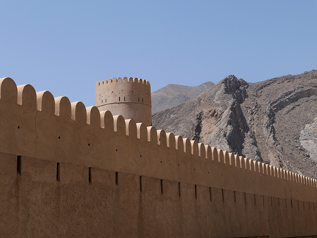 Wall of the fort.