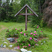 Alaska, Orthodox Cemetery Cross at the Russian Orthodox Church in Eklutna