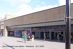 Woolwich Station entrance Elizabeth Line 25 2 2023