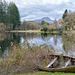 The Trossachs: The old row boat on Loch Ard.