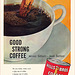 Hills Brothers Coffee Ad, 1958