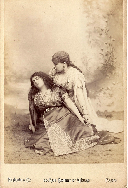 Marie Gabrielle Krauss  & Josephine Daram by Benque