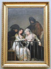 Majas on a Balcony by Goya in the Metropolitan Museum of Art, January 2022