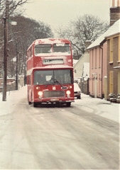 Eastern Counties VR225 (BVG 225T) in Barton Mills – 9 Feb 1985 (8-36)