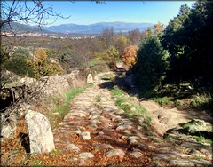 Roman road near San Lorenzo de El Escorial and Zarzarlejo
