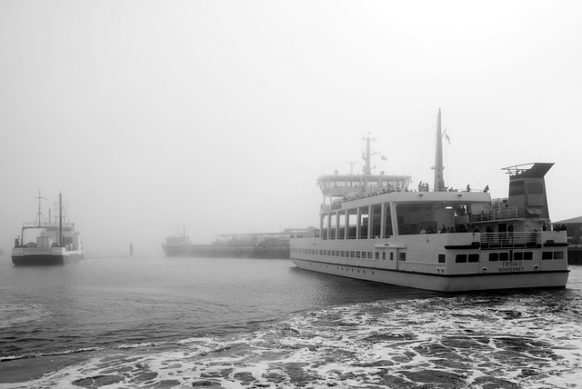 Ships in the fog