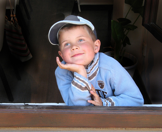 Smile from a boy in blue. - Czech Republic