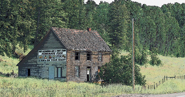 Old Road House, South of Kersley, BC