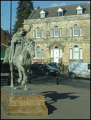 the fyne lady on her white horse