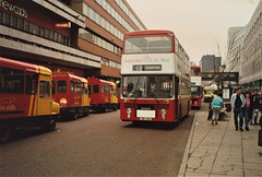 Leicester Citybus 48 (TBC 48X) in Leicester - 26 Jan 1987 (44-21)