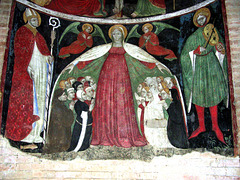 Fresco sheltering the church