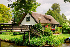 Fence and house at Giethoorn, Holland