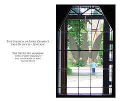 St Clement East Dulwich Baptistry window 5 6 2005