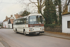 D J Coaches BTX 718V in Barton Mills - 19 Feb 1990