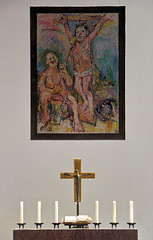Das Altar-Mosaik ist von Oskar Kokoschka (1974)