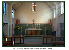 St Clement East Dulwich sanctuary as in 1999