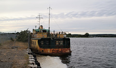 Schiffswrack beim Hafen von Vitte