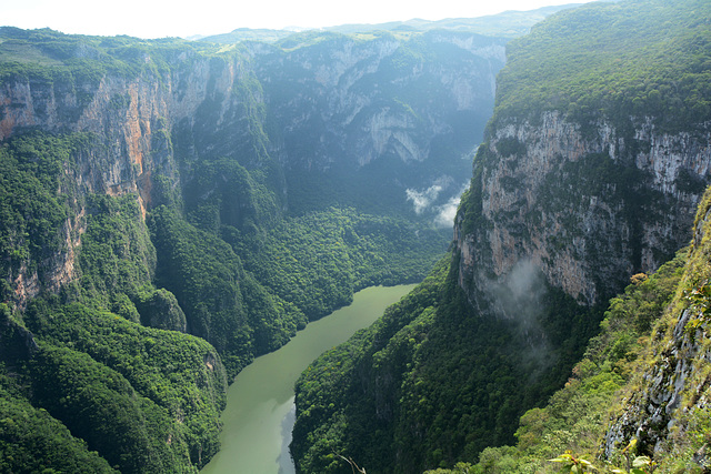 Mexico, Grihalva River at the Bottom of Sumidero Canyon
