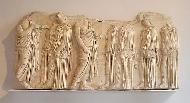 Fragment from the East Frieze of the Parthenon in the Louvre, June 2014
