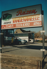 Vandenaweele garage, Hooglede-Gits, Roeselare, Belgium - 5 Feb 1995