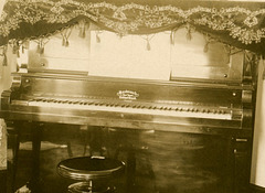 Piano and Stool - Detail of Parlor and Sitting Room, Elizabethtown, Pa., March 10, 1912