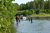 Alaska, Fishing from the Shore in High Boots on the Talkeetna River