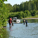 Alaska, Fishing from the Shore in High Boots on the Talkeetna River