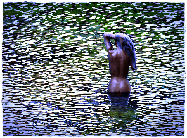 Statua sul Lago di Carezza