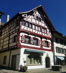 Fachwerkhaus an der Roggengarbgasse in Stein am Rhein