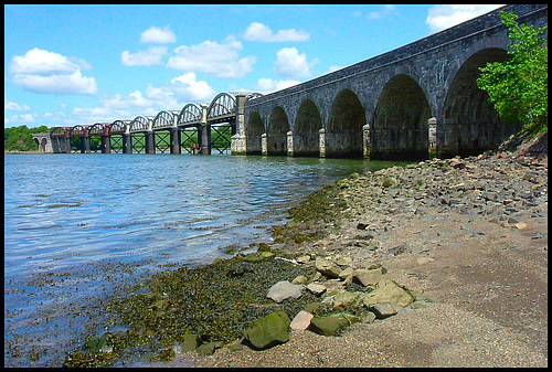 17-arch Tavy railway bridge