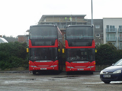 DSCF0677 Former London buses at Ipswich (Ipswich 42 and 39) - 2 Feb 2018