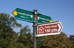 Thames Path signs