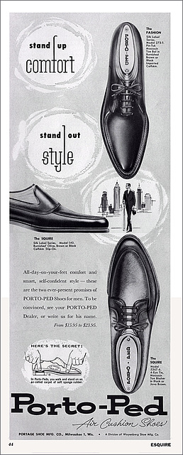Porto-Ped Shoes Ad, 1961