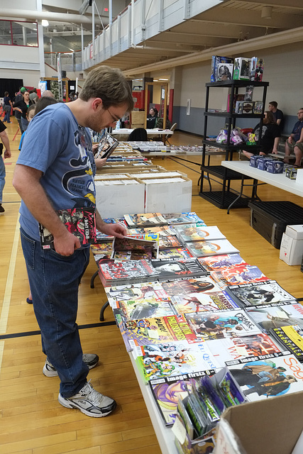 Serious comic collectors attended