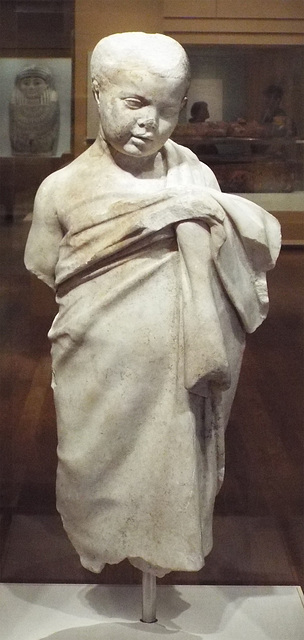 Hellenistic Greek Statue of a Young Boy in the Virginia Museum of Fine Arts, June 2018