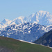Vu du Col du Galibier, le Mont Blanc (France)
