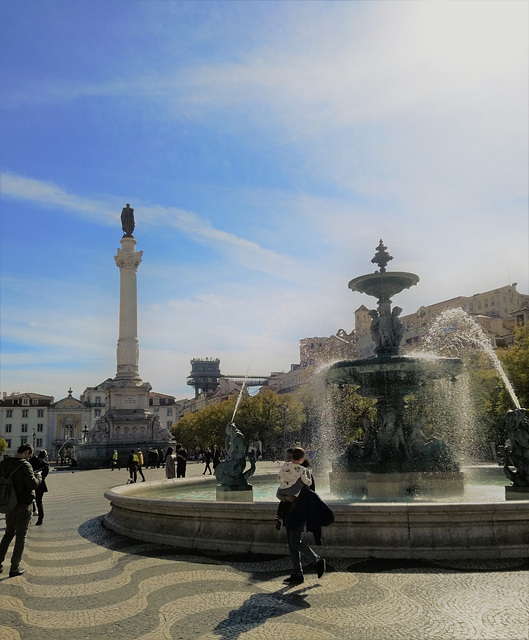 The Rossio Square, this side