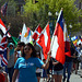 The fair began with a parade of flags