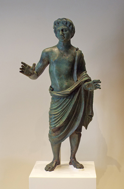 Statuette with an Inscribed Dedication to the Etruscan God Lur in the Getty Villa, June 2016