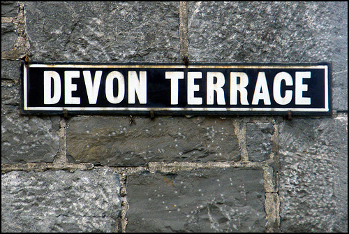 Devon Terrace sign