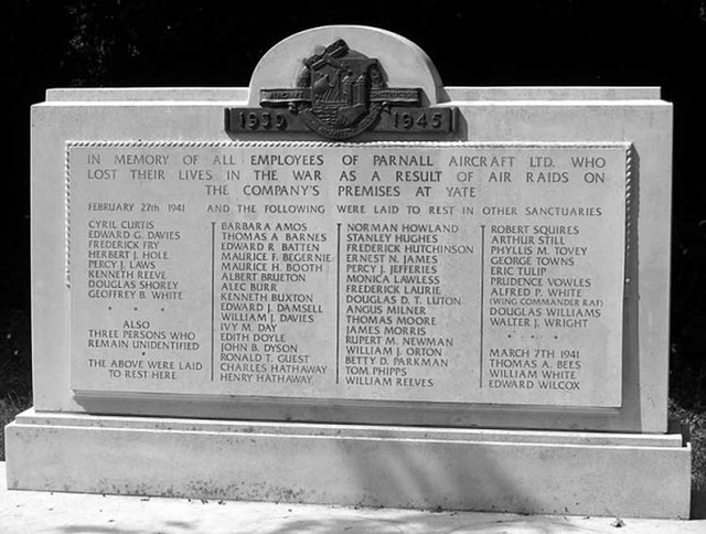 CAS - PARNALL - 1941 Memorial Yate