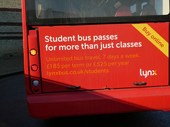 Lynx (Coastal Red) buses in King's Lynn - 14 Jan 2022 (P1100606)