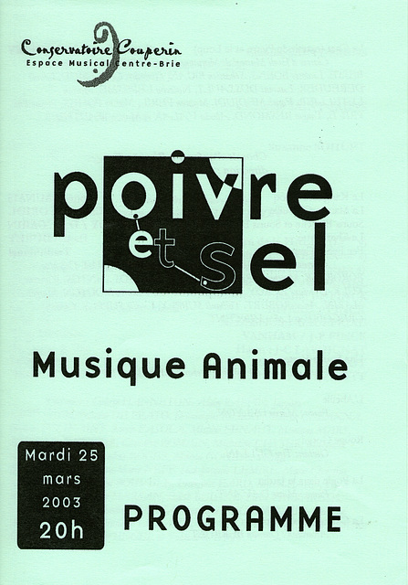 Concert à Chaumes-en-Brie le 25 mars 2003
