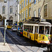 Lisbon 2018 – Rua da Conceição with two trams