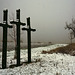 Einsame Kreuze im Schneeregen - Lonely crosses in snowy rain