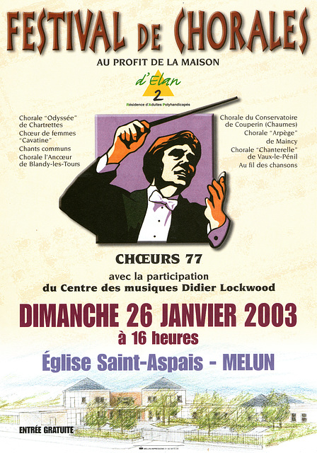 Concert à Melun le 26 janvier 2003